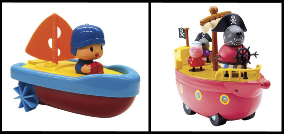 Juguetes de Pocoyó y Peppa Pig de Bandai